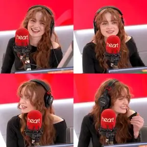 Sadie Sink Red Studio Glow – Radio Presenter