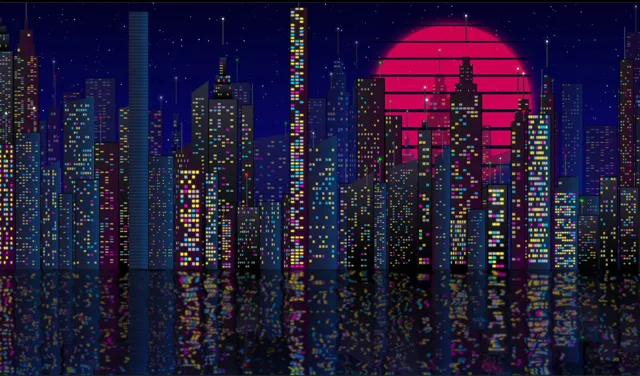 New York skyline SVG single-HTML scene