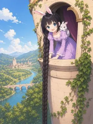 Anime Rapunzel Tower Scene