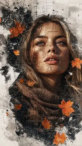 Multimedia Collage Fashion Portrait