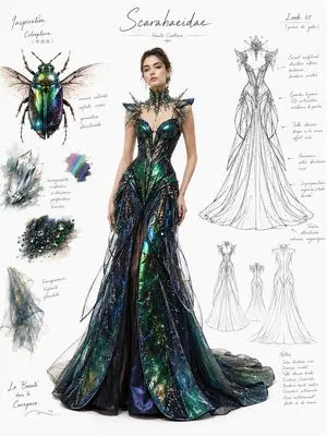 Couture Fashion Design Concept Board