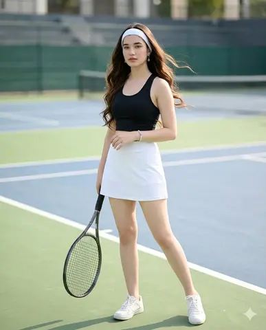Realistic Tennis Player Portrait