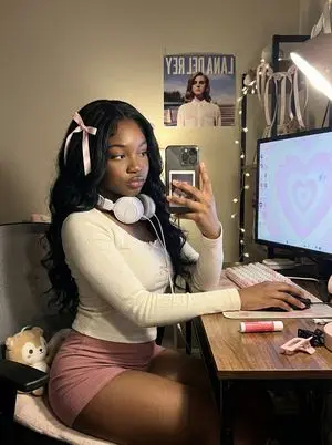 Coquette Gamer Girl Selfie in Bedroom