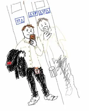 Turn Elevator Selfie Into Doodle