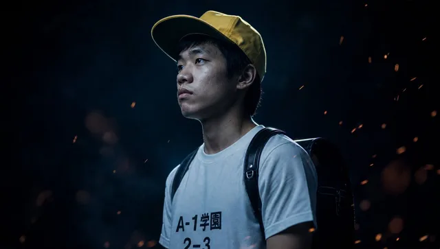 YouTube Thumbnail - Cinematic Action Movie Portrait