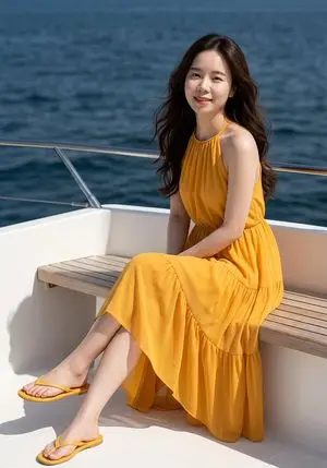 Professional Fashion Shot on Yacht Deck