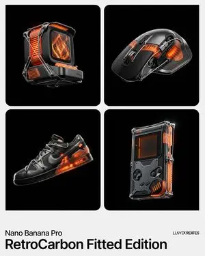 RetroCarbon Levitating Product Void Prompt