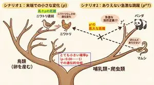 Visualize conceptual difficulty: from chicken to chicken vs. panda to chicken