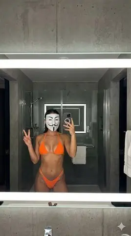 iPhone ProRAW Mirror Selfie with Guy Fawkes Mask