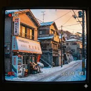 Nostalgic 2000s Japanese Suburb