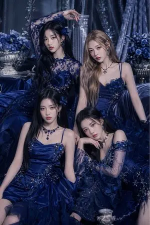 Royal Blue Couture Group Portrait