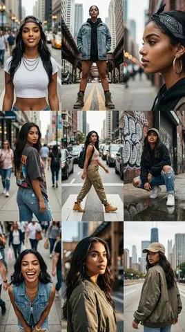 3x3 Cinematic Profile Grid with Identity Lock