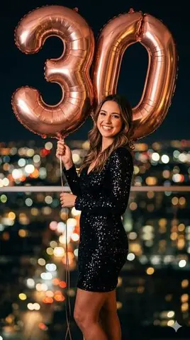 Creative Birthday Portrait Image Prompt