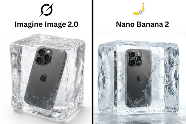 Product in Ice Cube Minimalist