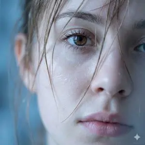Macro Cinematic Portrait of a Woman's Eye and Face