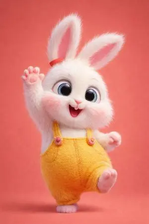 3D Anthropomorphic Bunny Character Prompt
