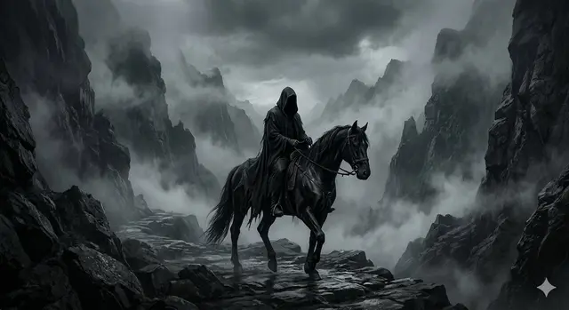 Haunting Dark Fantasy Rider