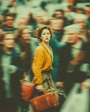 Cinematic Emotional Portrait with Motion Blur
