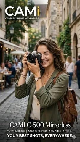 Travel Photographer Camera Advertisement