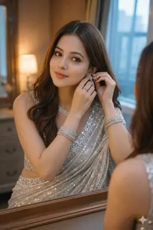 Ultra-Realistic Portrait with Saree and Face Reference