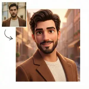 Pixar-Style Character Comparison Prompt