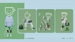 Monochrome Tennis Streetwear Moodboard