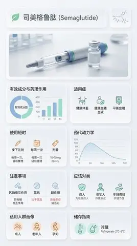 Medical Infographic Poster for Drug Information (Bento Grid Style)