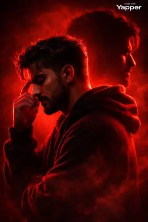 Ultra-Cinematic Red Silhouette Portrait with Double Exposure