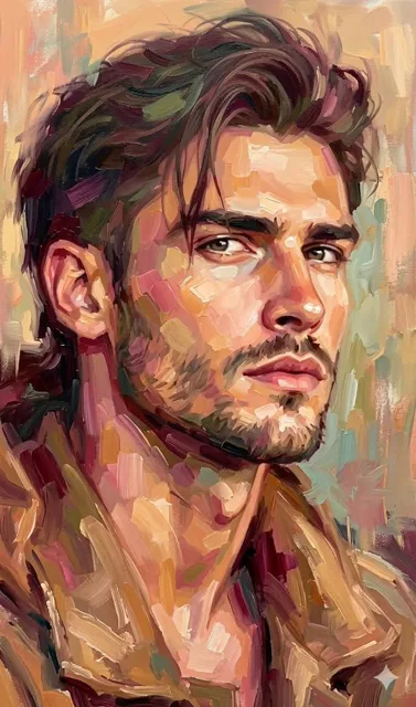 Expressive Oil Painting Portrait