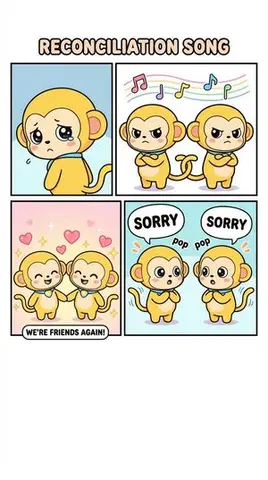 Four-Panel Comic: Reconciliation Song (English Version)