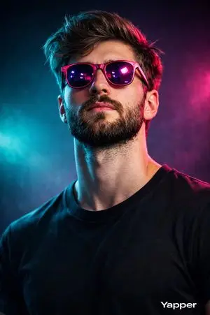 Cyberpunk Studio Portrait with Neon Lights