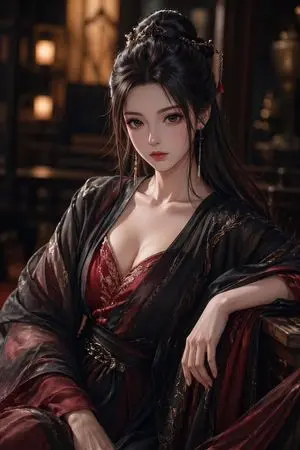 Elegant Wuxia Noblewoman Portrait
