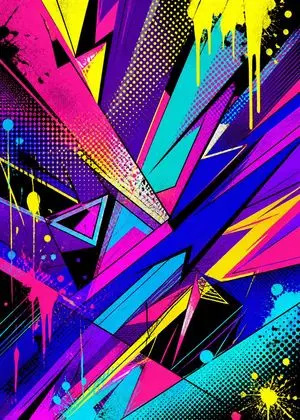 Pop Art Street Abstract Background