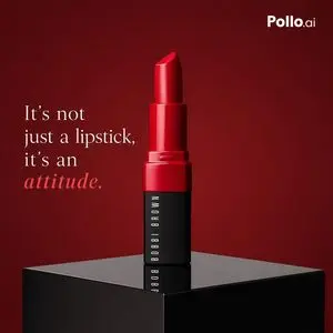 Luxury Red Lipstick Ad Poster