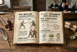 Template for generating a fictional textbook page