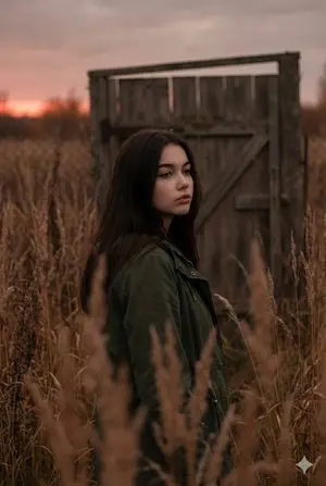 Atmospheric Sunset Portrait Edit Prompt with Identity Preservation