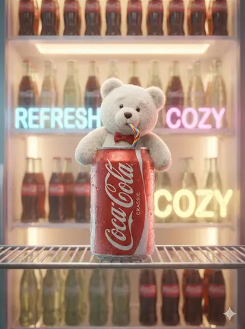 A cute, cinematic brand fantasy scene featuring a fluffy