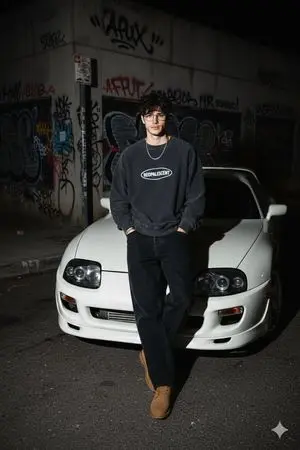 90s Streetwear Car Portrait Prompt