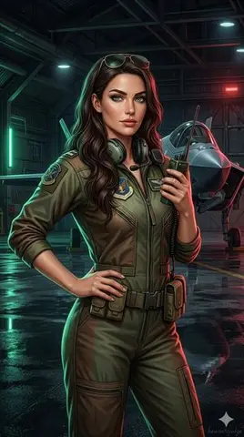 Military Flight Jumpsuit Portrait