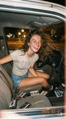 90s Vintage Flash Photography Portrait