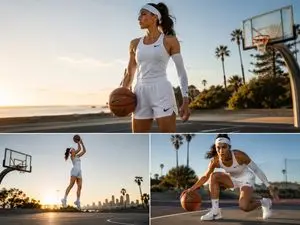 Cinematic Basketball Triptych