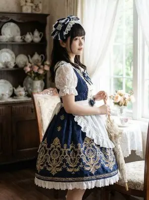 Baroque Lolita Dress Fashion Prompt