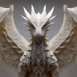 Origami-style step-by-step folding instructions