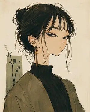 Deformed Stylized Female Portrait