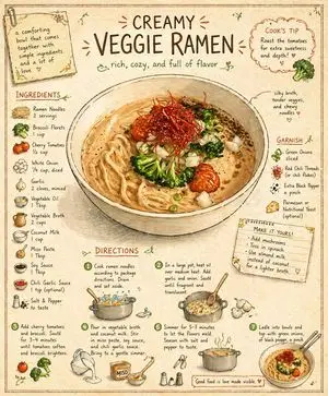 Vintage Cookbook Illustration