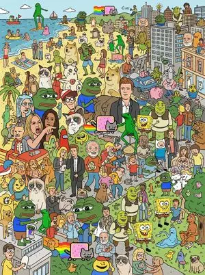 Where's Wally Meme Character Prompt