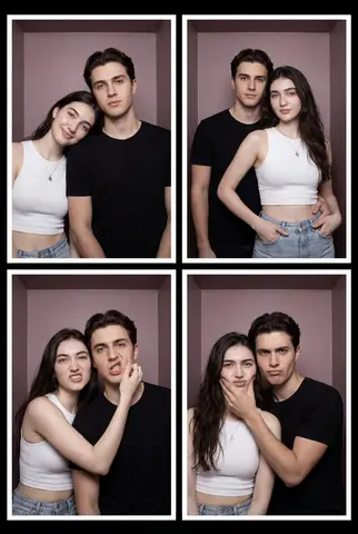 Vintage Photobooth Strip Layout
