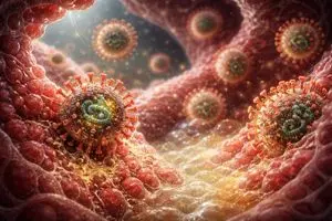 Scary Hantavirus Microscopic Scene