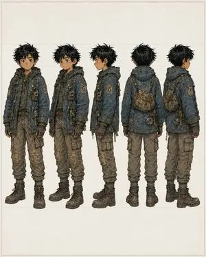 Five-View Boy Scavenger Turnaround