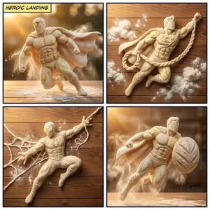 Bread Dough Superheroes